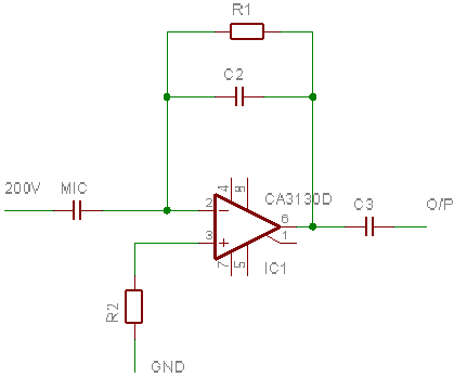 Charge Amplifier Headstage